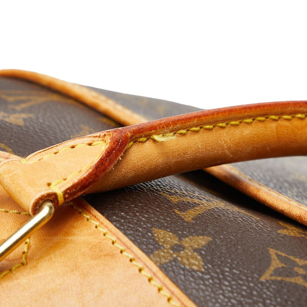 ルイ ヴィトン モノグラム ドーヴィル ハンドバッグ Ｍ47270 ブラウン PVC レザー レディース LOUIS VUITTON 【中古】