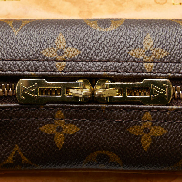 ルイ ヴィトン モノグラム ドーヴィル ハンドバッグ Ｍ47270 ブラウン PVC レザー レディース LOUIS VUITTON 【中古】