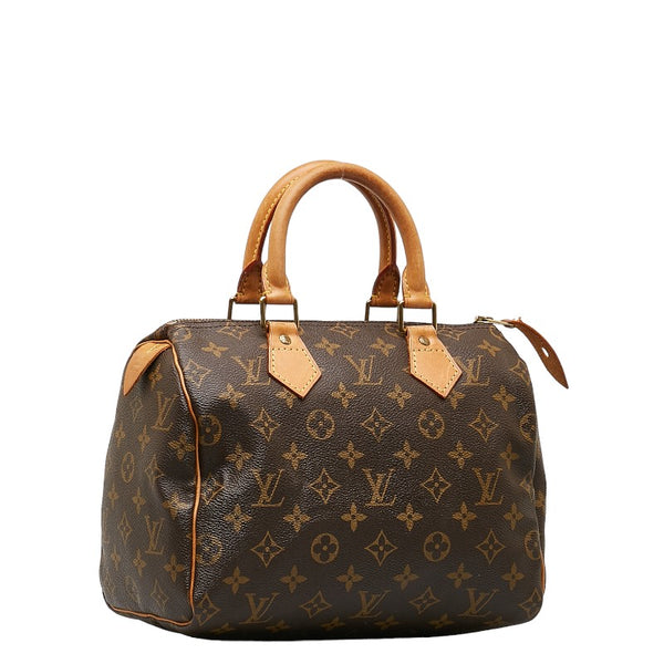 ルイ ヴィトン モノグラム スピーディ25 ミニボストンバッグ ハンドバッグ M41528 ブラウン PVC レザー レディース LOUIS VUITTON 【中古】