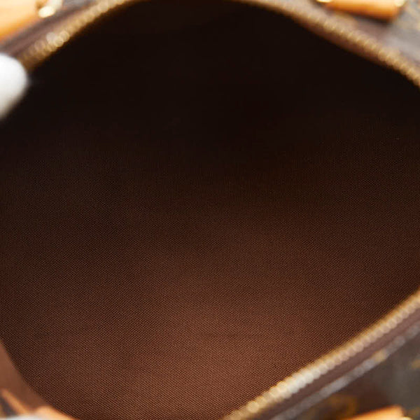 ルイ ヴィトン モノグラム スピーディ25 ミニボストンバッグ ハンドバッグ M41528 ブラウン PVC レザー レディース LOUIS VUITTON 【中古】