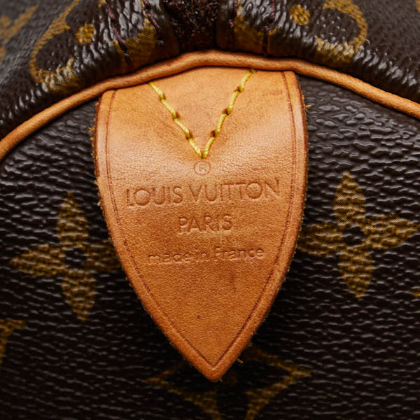 ルイ ヴィトン モノグラム スピーディ25 ミニボストンバッグ ハンドバッグ M41528 ブラウン PVC レザー レディース LOUIS VUITTON 【中古】