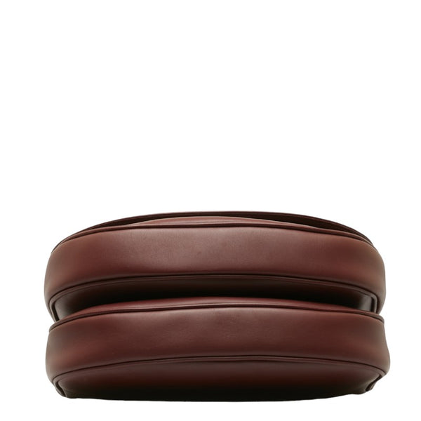 カルティエ マストライン 斜め掛け ショルダーバッグ ワインレッド レザー レディース CARTIER 【中古】