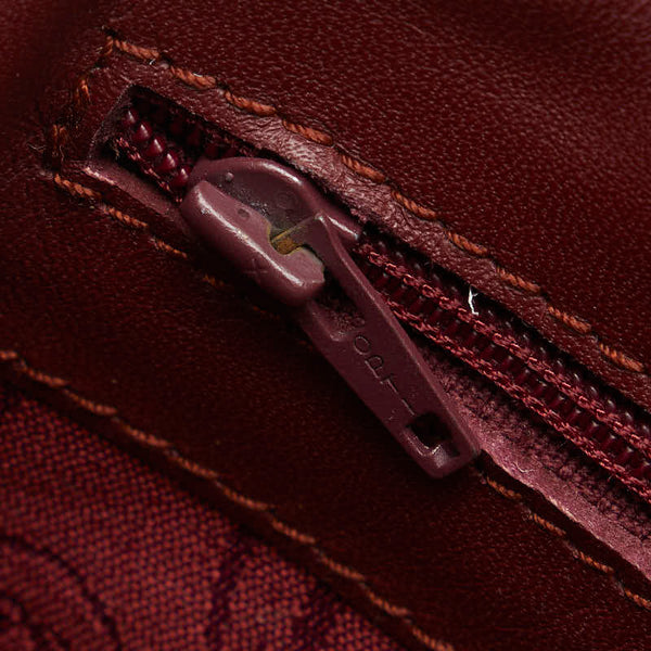 カルティエ マストライン 斜め掛け ショルダーバッグ ワインレッド レザー レディース CARTIER 【中古】