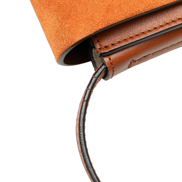 クロエ フェイ 斜め掛け ショルダーバッグ ブラウン オレンジ レザー スエード レディース Chloe 【中古】