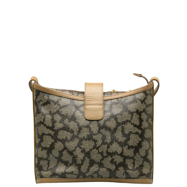 サンローラン 斜め掛け ショルダーバッグ ブラウン PVC レザー レディース SAINT LAURENT 【中古】