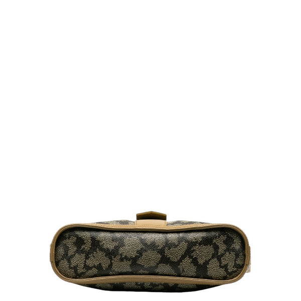 サンローラン 斜め掛け ショルダーバッグ ブラウン PVC レザー レディース SAINT LAURENT 【中古】