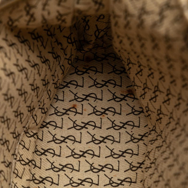 サンローラン 斜め掛け ショルダーバッグ ブラウン PVC レザー レディース SAINT LAURENT 【中古】