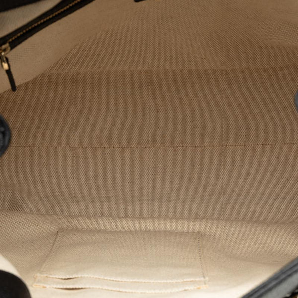 グッチ インターロッキングG ソーホー  チェーン ショルダーバッグ トートバッグ 308982 ブラック レザー レディース GUCCI 【中古】