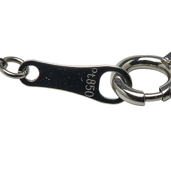 Pt900 プラチナ Pt850 プラチナ ダイヤ0.30ct 馬蹄 ネックレス ペンダント レディース 【中古】