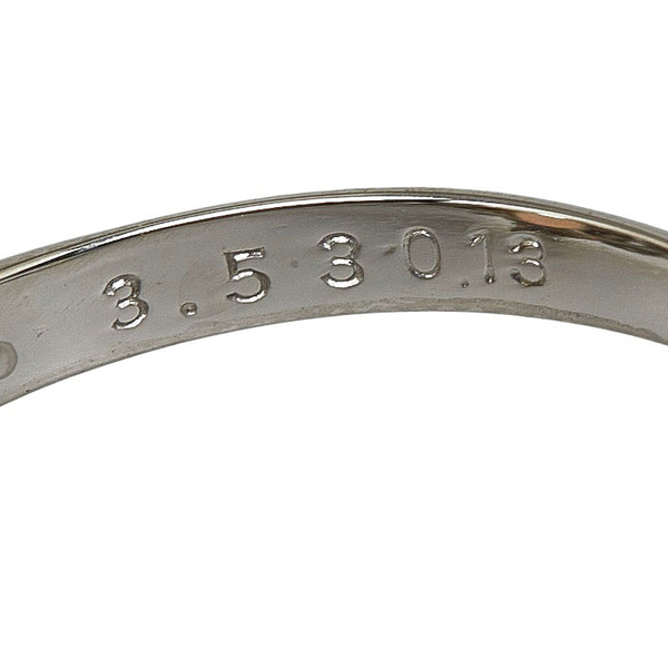 Pt850 プラチナ オパール3.53ct ダイヤ0.13ct カボション リング 指輪 レディース 12号 【中古】