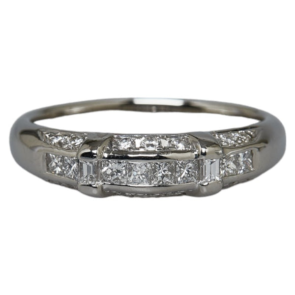 Pt900 プラチナ ダイヤ0.61ct リング 指輪 レディース 19号 【中古】