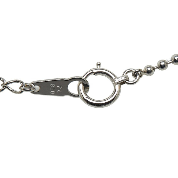 Pt900 プラチナ Pt850 プラチナ エメラルド1.22ct ダイヤ0.55ct ペンダントネックレス レディース 【中古】