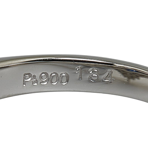Pt900 プラチナ サファイア1.34ct ダイヤ0.50ct リング 指輪 レディース 10号 【中古】