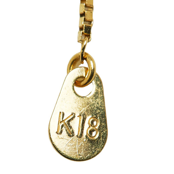 K18YG イエローゴールド ダイヤ1.00ct クロス ネックレス レディース 【中古】