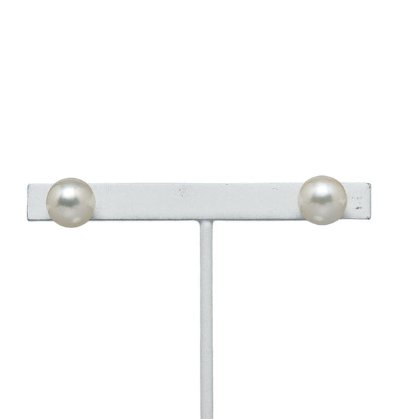 Pt900 プラチナ アコヤパール8.1mm ピアス レディース 【中古】