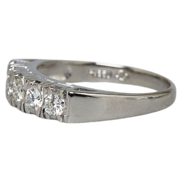 Pt850 プラチナ ダイヤ0.43ct リング 指輪 レディース 11号 【中古】