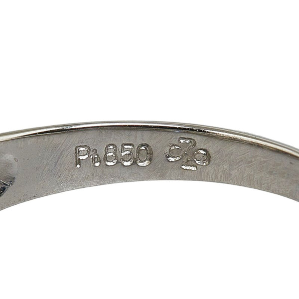 Pt850 プラチナ ダイヤ0.43ct リング 指輪 レディース 11号 【中古】