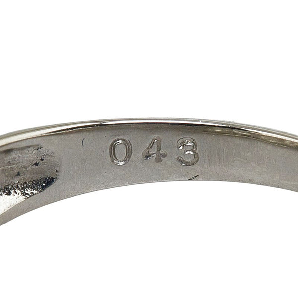 Pt850 プラチナ ダイヤ0.43ct リング 指輪 レディース 11号 【中古】