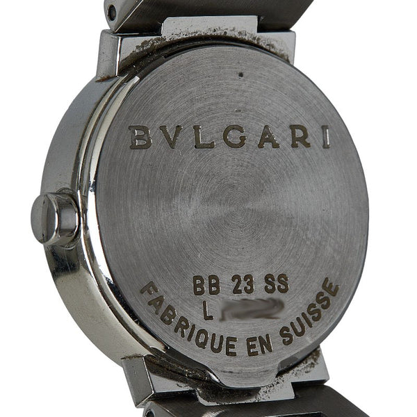 ブルガリ ブルガリブルガリ デイト 腕時計 BB23 クオーツ ホワイト文字盤 ステンレススチール レディース BVLGARI 【中古】