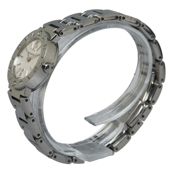 ブルガリ ブルガリブルガリ デイト 腕時計 BB23 クオーツ ホワイト文字盤 ステンレススチール レディース BVLGARI 【中古】