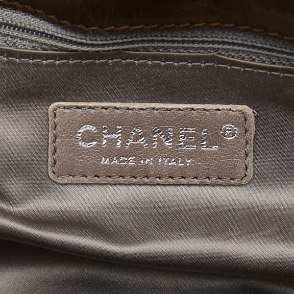 シャネル マトラッセ ロゴ シルバー金具 ワンショルダーバッグ ブラウン ラムスキン レディース CHANEL 【中古】