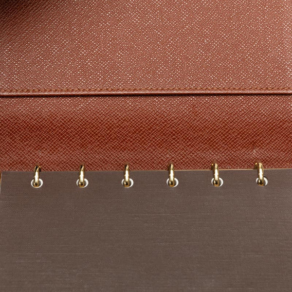 ルイ ヴィトン モノグラム アジェンダPM 手帳カバー R20005 ブラウン PVC レザー レディース LOUIS VUITTON 【中古】