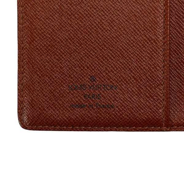ルイ ヴィトン モノグラム アジェンダPM 手帳カバー R20005 ブラウン PVC レザー レディース LOUIS VUITTON 【中古】