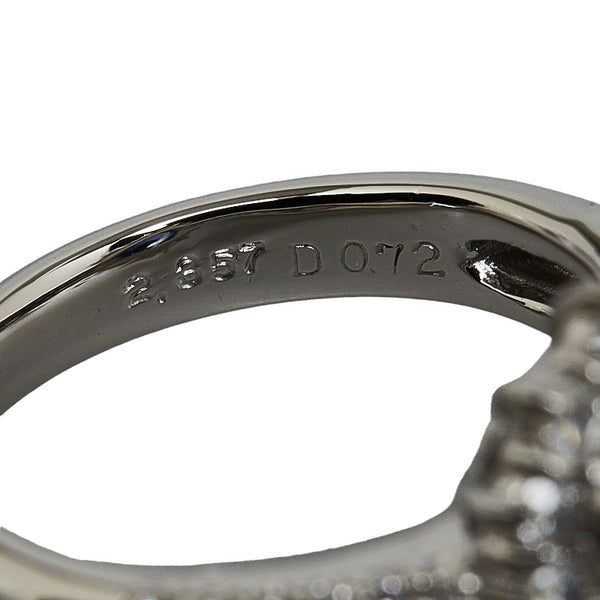Pt900 プラチナ サファイア2.357ct ダイヤ0.72ct リング 指輪 レディース 9.5号 【中古】