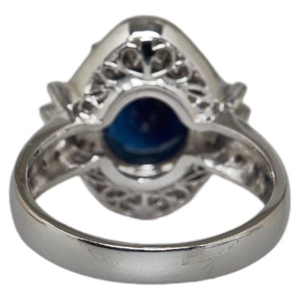 Pt900 プラチナ サファイア3.55ct ダイヤ0.67ct リング 指輪 レディース 12.5号 【中古】