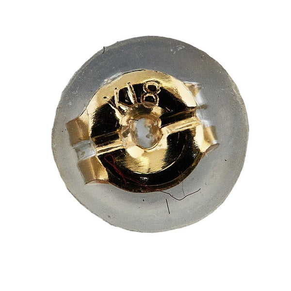 K18YG イエローゴールド マベパール約14mm ラウンド ピアス レディース 【中古】