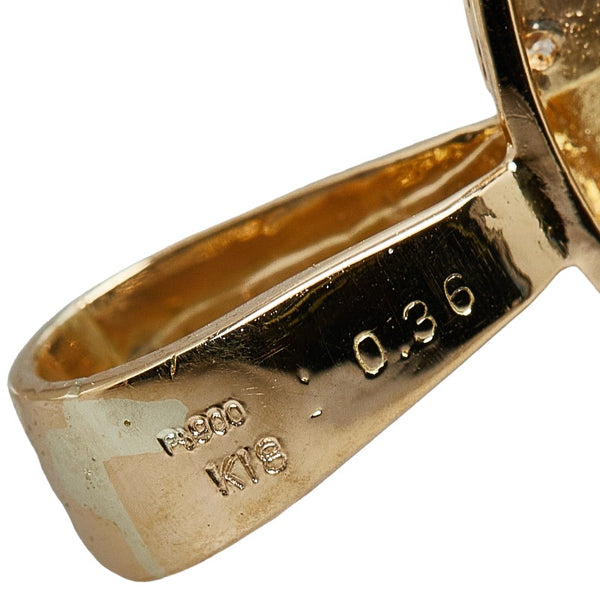 K21.6 ゴールド K18 ゴールド Pt900 ダイヤ0.36ct アメリカ ヤングインディアン 10ドル金貨 ペンダントトップ レディース 【中古】