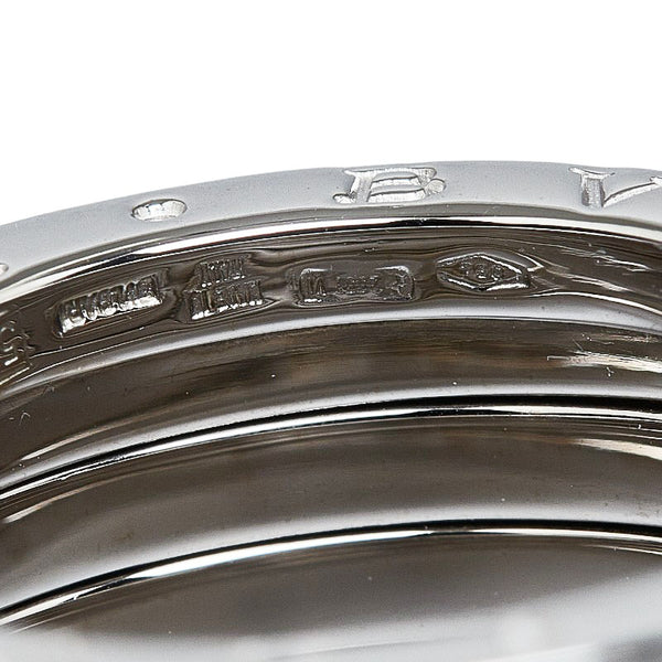 ブルガリ ビーゼロワン #57 リング 指輪 K18WG ホワイトゴールド メンズ BVLGARI 【中古】