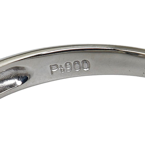Pt900 プラチナ アレキサンドライトキャッツアイ1.46ct ダイヤ0.19ct リング 指輪 レディース 12号 【中古】