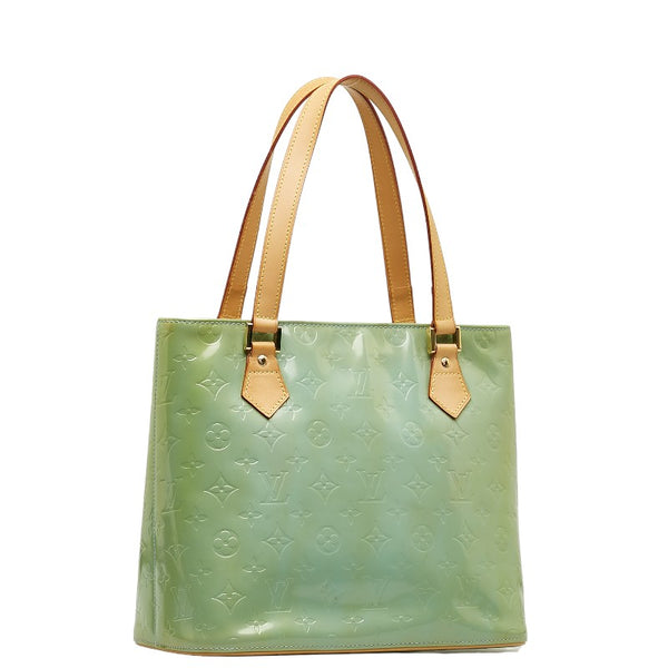 ルイ ヴィトン モノグラム ヴェルニ ヒューストン トートバッグ M91053 グリーン パテントレザー レディース LOUIS VUITTON 【中古】