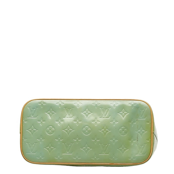 ルイ ヴィトン モノグラム ヴェルニ ヒューストン トートバッグ M91053 グリーン パテントレザー レディース LOUIS VUITTON 【中古】