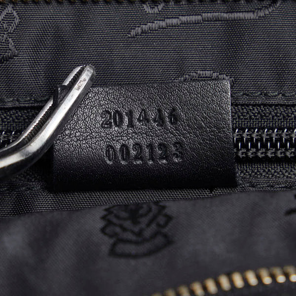 グッチ グッチシマ 斜め掛け ショルダーバッグ 201446 ブラック レザー メンズ GUCCI 【中古】