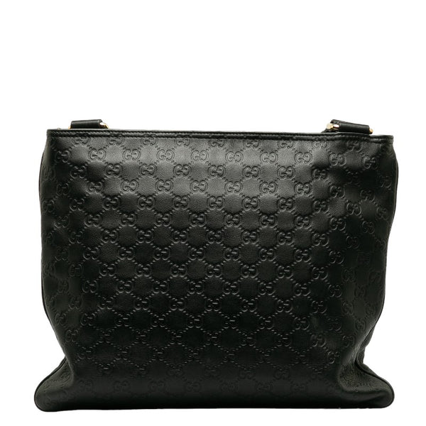 グッチ グッチシマ 斜め掛け ショルダーバッグ 201446 ブラック レザー メンズ GUCCI 【中古】