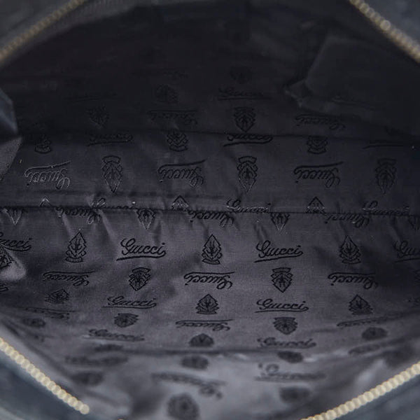 グッチ グッチシマ 斜め掛け ショルダーバッグ 201446 ブラック レザー メンズ GUCCI 【中古】