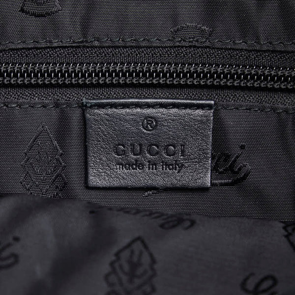 グッチ グッチシマ 斜め掛け ショルダーバッグ 201446 ブラック レザー メンズ GUCCI 【中古】