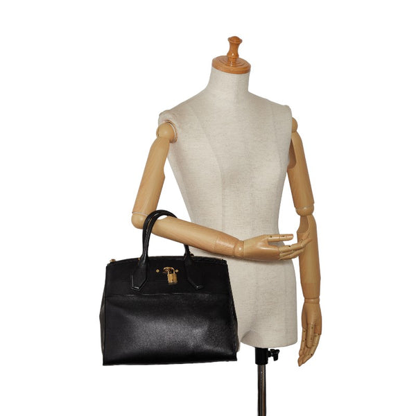 ルイ ヴィトン シティ スティーマーMM ハンドバッグ M53015 ブラック レザー レディース LOUIS VUITTON 【中古】