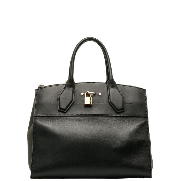 ルイ ヴィトン シティ スティーマーMM ハンドバッグ M53015 ブラック レザー レディース LOUIS VUITTON 【中古】