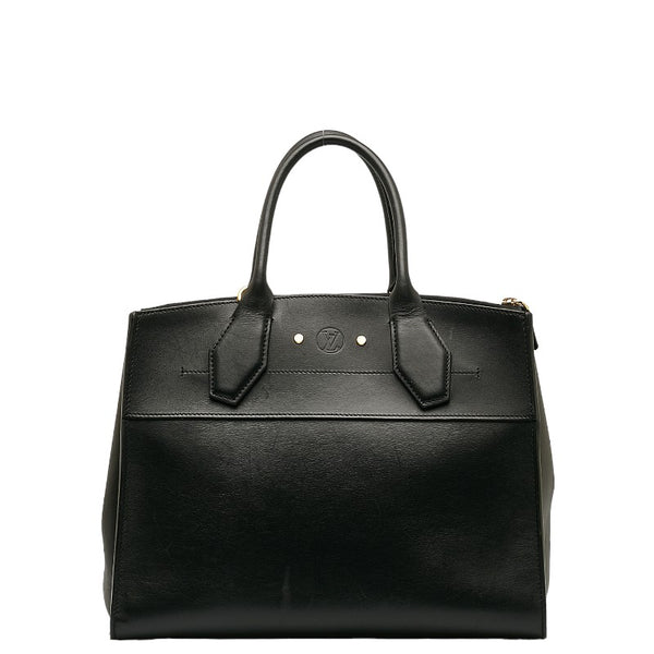 ルイ ヴィトン シティ スティーマーMM ハンドバッグ M53015 ブラック レザー レディース LOUIS VUITTON 【中古】
