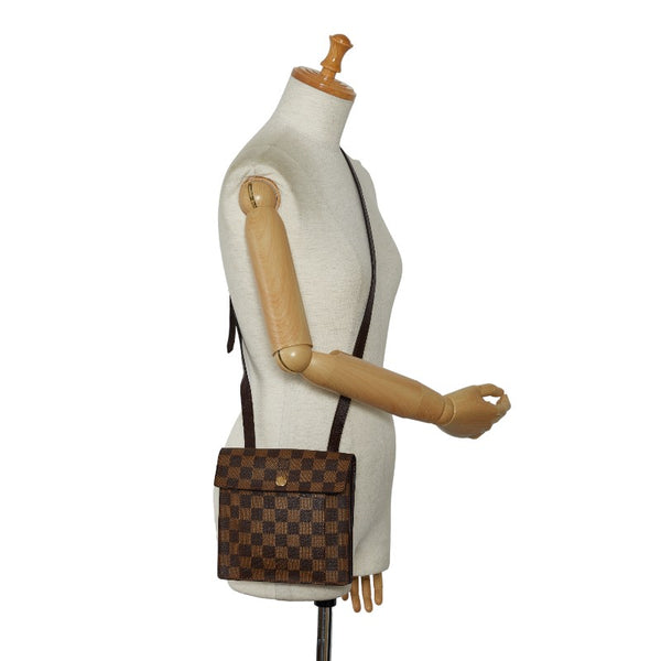 ルイ ヴィトン ダミエ  ピムリコ 斜め掛けショルダーバッグ N45272 ブラウン PVC レザー レディース LOUIS VUITTON 【中古】