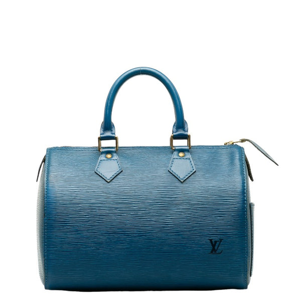 ルイ ヴィトン エピ スピーディ25 ハンドバッグ ミニボストンバッグ M43015 トレドブルー レザー レディース LOUIS VUITTON 【中古】