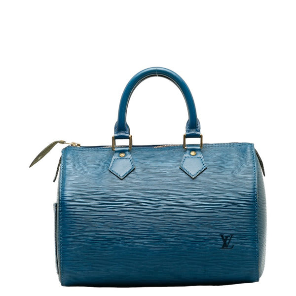 ルイ ヴィトン エピ スピーディ25 ハンドバッグ ミニボストンバッグ M43015 トレドブルー レザー レディース LOUIS VUITTON 【中古】