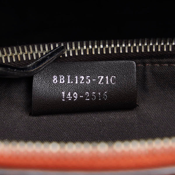 フェンディ バイザウェイ ハンドバッグ 8BL125 オレンジ レザー レディース FENDI 【中古】