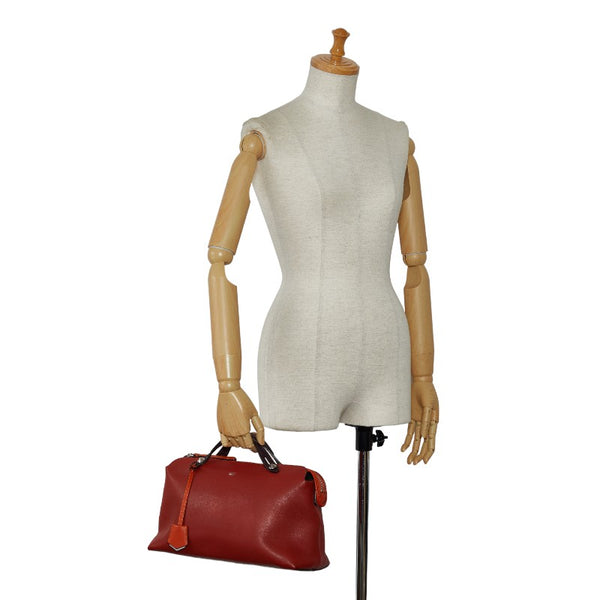 フェンディ バイザウェイ ハンドバッグ 8BL125 オレンジ レザー レディース FENDI 【中古】