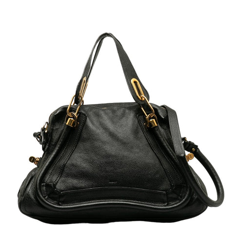 クロエ パラティ ハンドバッグ ショルダーバッグ 2WAY ブラック レザー レディース Chloe 【中古】