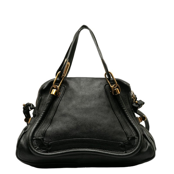 クロエ パラティ ハンドバッグ ショルダーバッグ 2WAY ブラック レザー レディース Chloe 【中古】