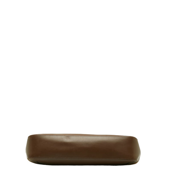 グッチ シェリー トートバッグ ハンドバッグ 73983 ブラウン ベージュ レザー レディース GUCCI 【中古】